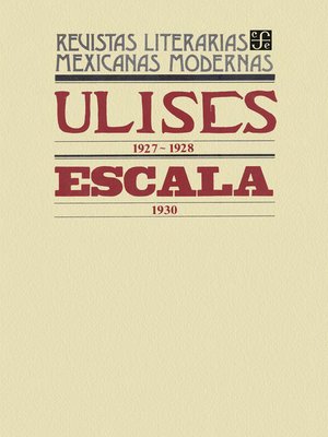 cover image of Ulises, 1927-1928. Escala, 1930